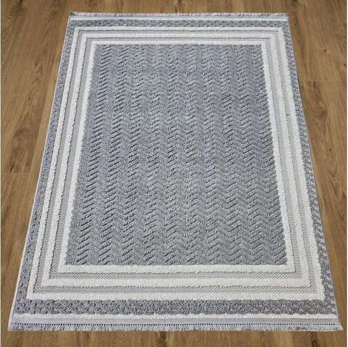 DC Koberec Milano 090 sivá krémová Rozmer: 120×170 cm