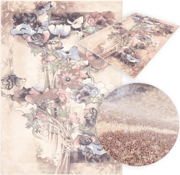 Koberec Agnella Isfahan Walencja pieskový