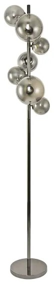 Brilagi - LED Stojacia lampa MILLA 7xG9/3W/230V čierny chróm/dymové sklo