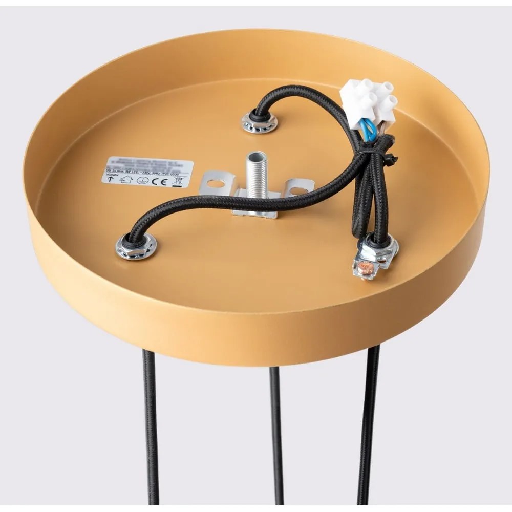 Závesné svietidlo v zlatej farbe ø 19,5 cm Gleam – Sollux