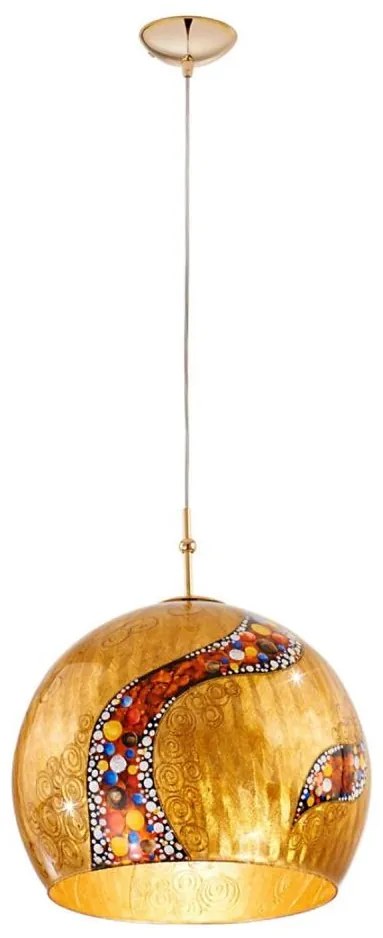 Kolarz 0392.31L.3.Ki.Au - Luster na lanku LUNA 1xE27/60W/230V 24K zlatý
