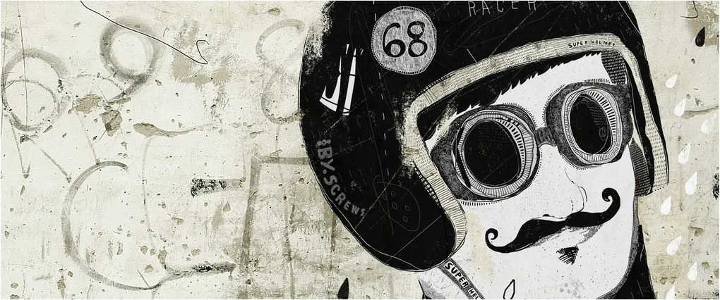 Obraz - Pretekár (120x50 cm)