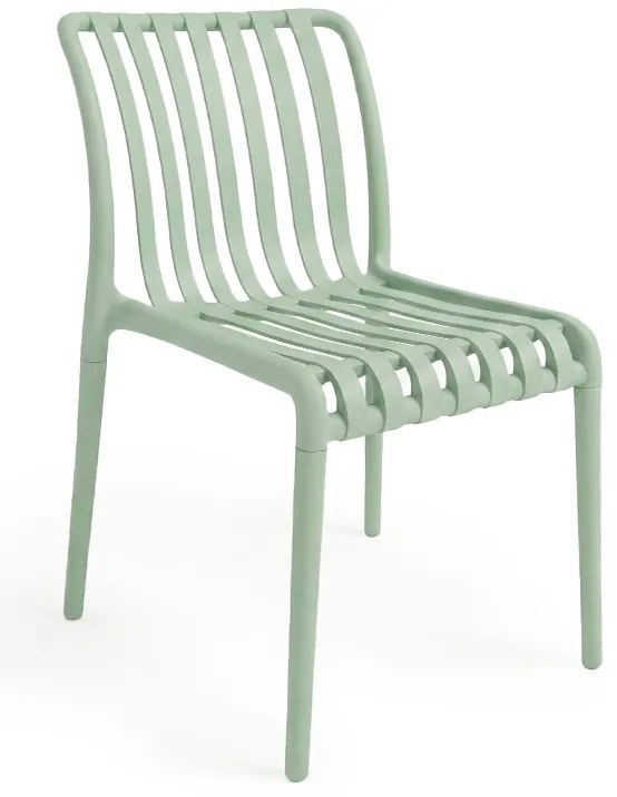 Plastová stolička TREGO, zelená