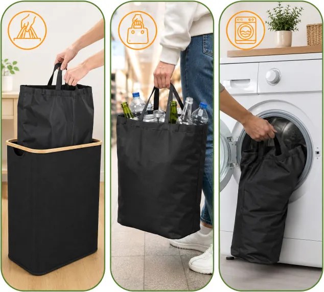 Odpadkový kôš na fľaše BAGGY 120 l