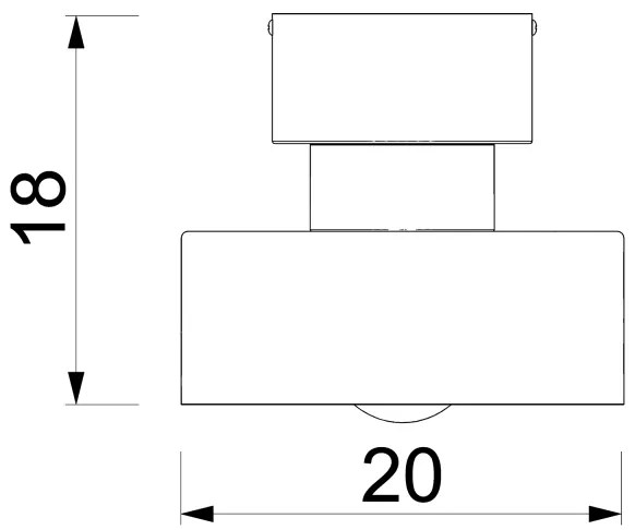 Stropné svietidlo MARTI 1xE27/15W/230V biela/chróm