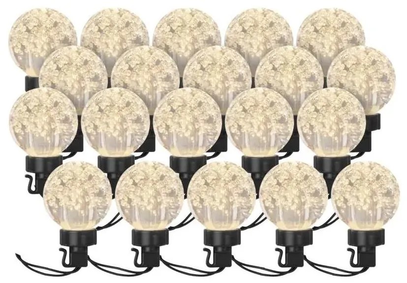 EMOS LED Vonkajšia dekoratívna reťaz 20xLED/12,6m IP44 teplá biela EMS1081