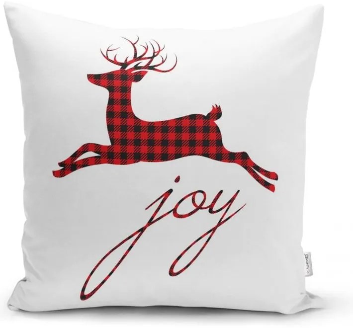 Súprava 4 vianočných obliečok na vankúš a behúň na stôl Minimalist Cushion Covers Christmas Tartan