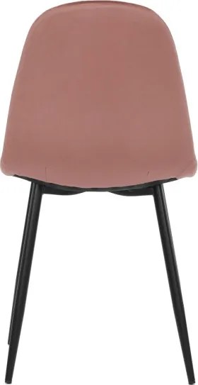 Jedálenská stolička zamatová, ružová CT-971 PINK4
