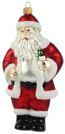Vianočná figúrka Santa s pivom