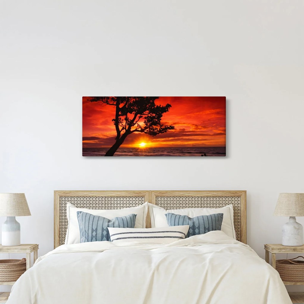 Obraz - Západ slnka (120x50 cm)