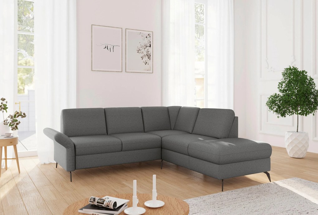 XXXLutz ROHOVÁ SEDAČKA, textil, tmavosivá Sit & More - Sedačky - 00014401617P