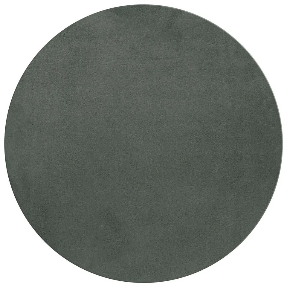 Zelený prateľný okrúhly koberec ø 120 cm Pouffy – Ayyildiz Carpets
