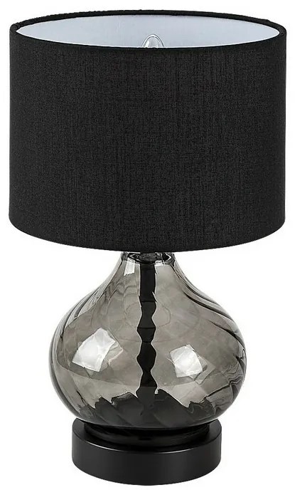 Rabalux 74034 dekoratívna stolná lampa Pirelo, E14, 1x max. 25W, čierna