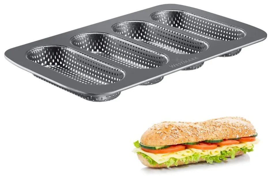 Oceľová forma na pečenie chleba a bagety Mini – Westmark