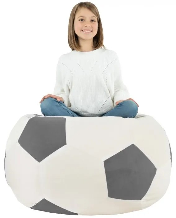 Sedací vak Sport Plyš - sivý Veľkosť: XL