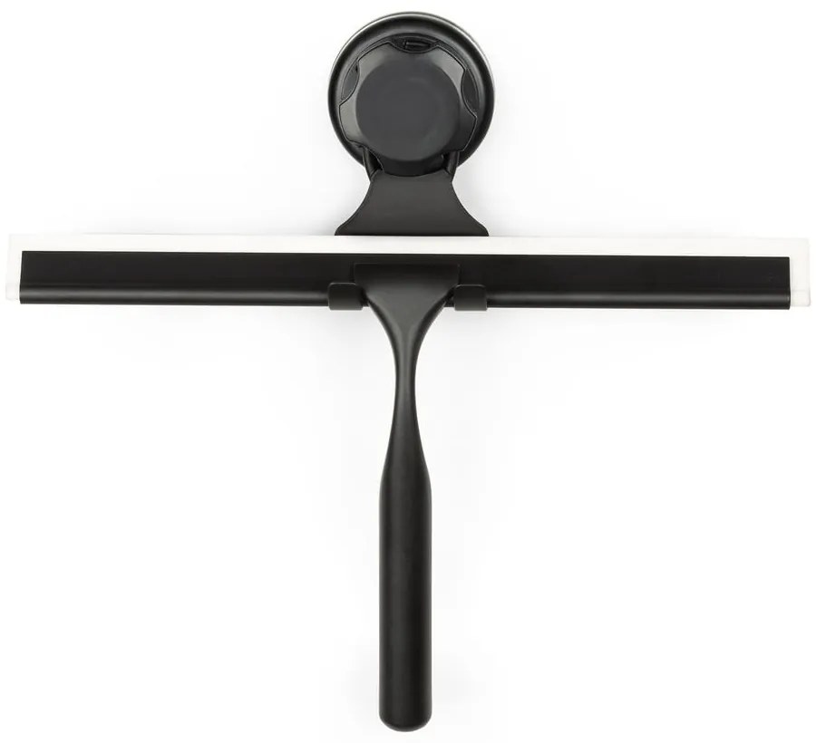 Čierna samodržiaca nástenná stierka na sklo s držiakom Compactor Bestlock Black Double Hook Squeegee