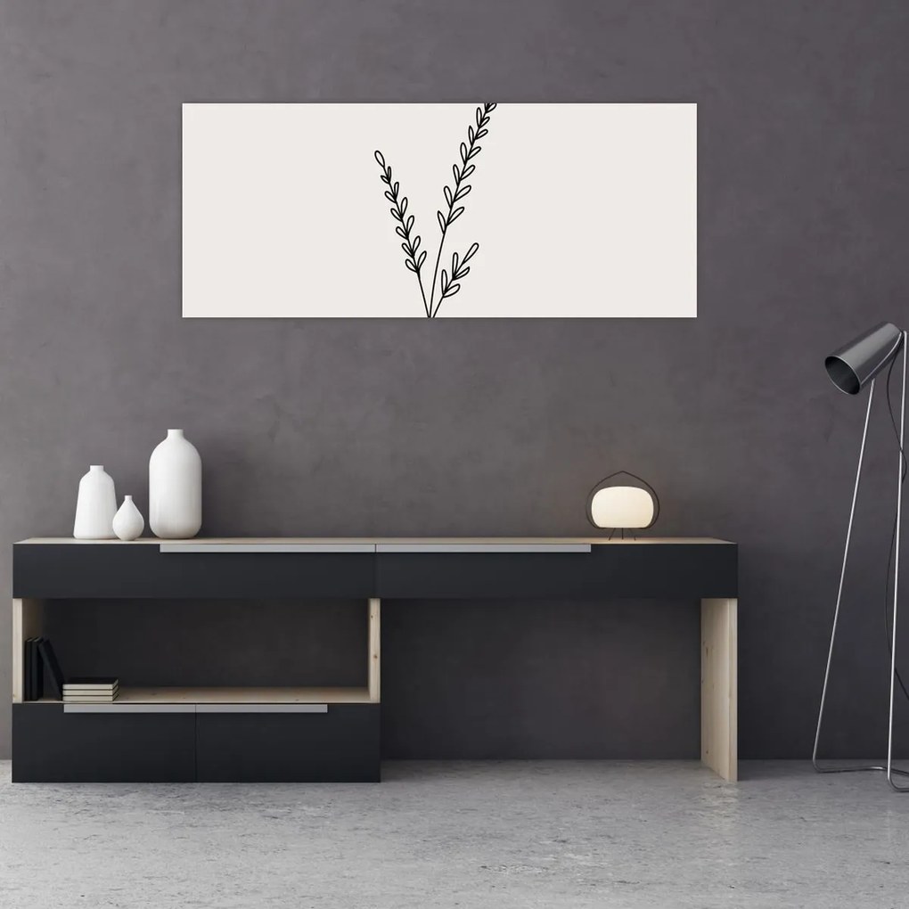 Obraz - Lúčny kvet N⁰2 (120x50 cm)