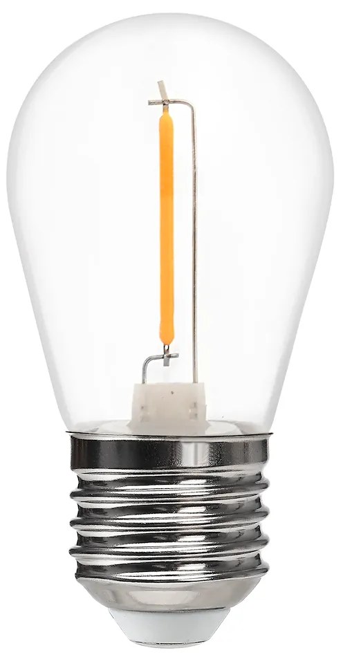 Dekoračná LED žiarovka E27 teplá 2700k 1w 59 lm plastová