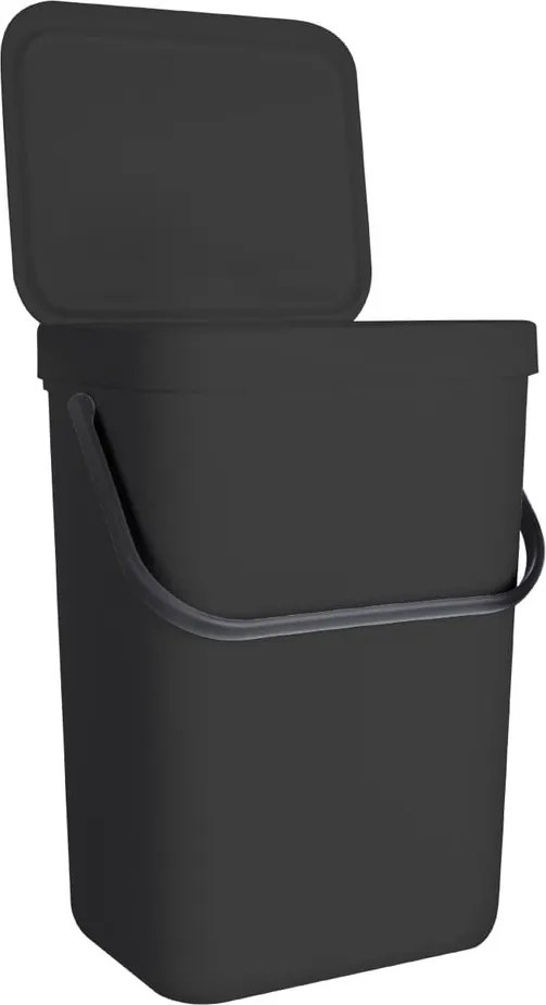 Čierny plastový odpadkový kôš 10 l – Orion