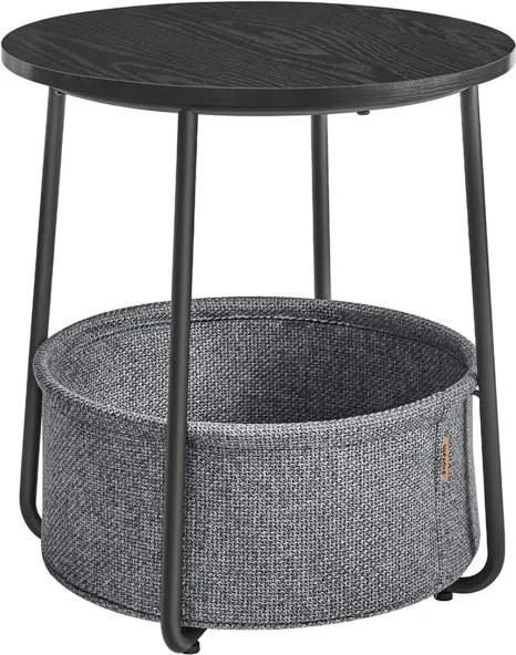 Príručný stolík čierny AKF-E1023 BK