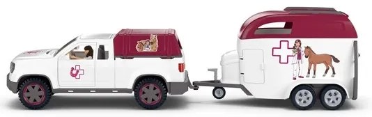 Schleich 42704 Mobilný veterinár s prívesom