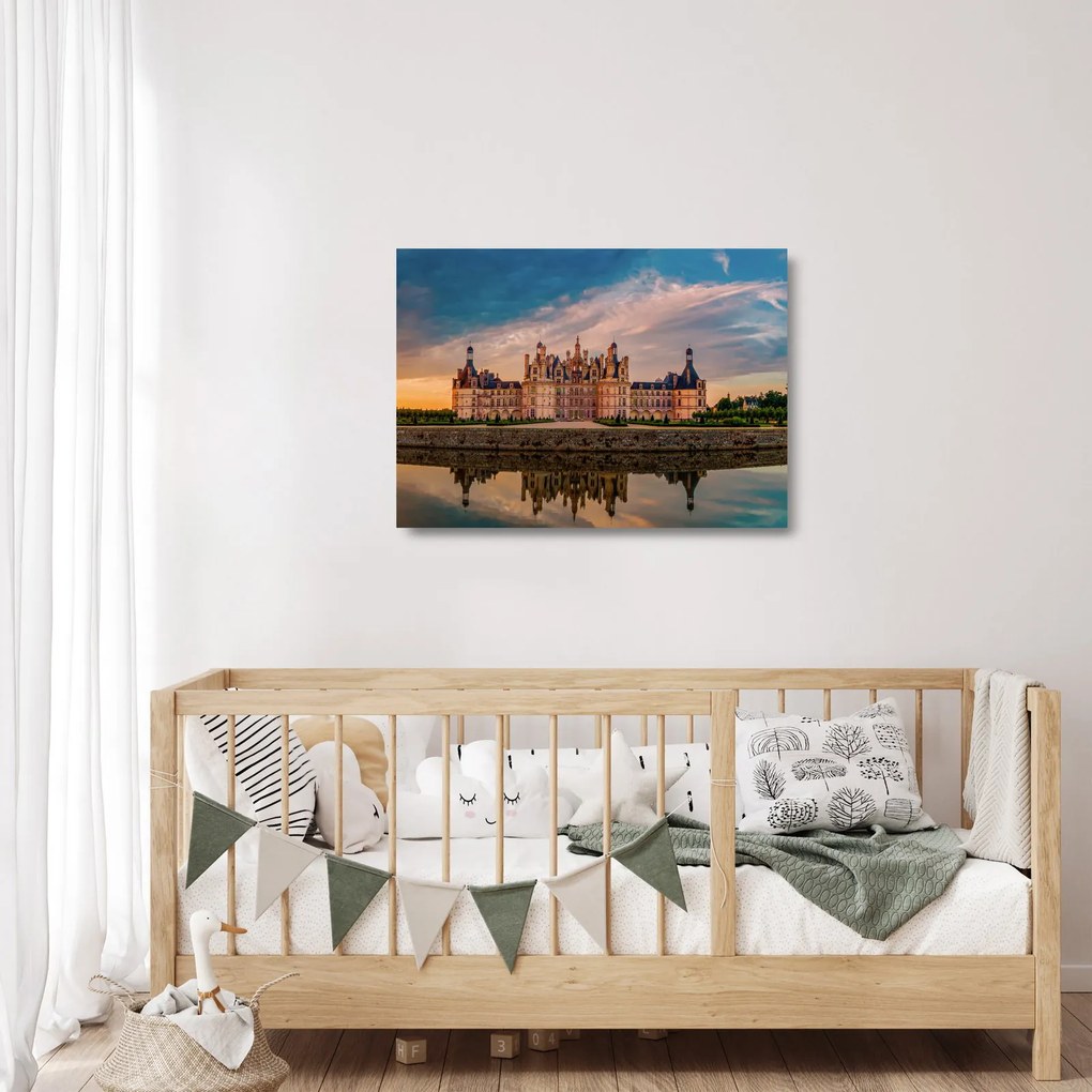 Sklenený obraz zámku (70x50 cm)