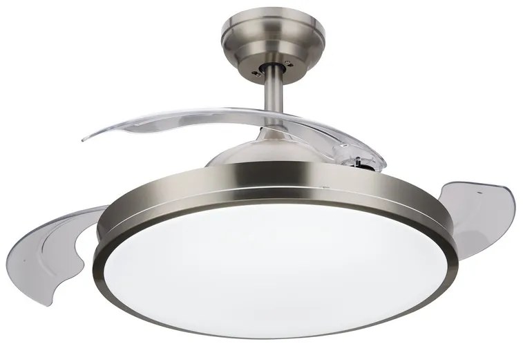 Philips 8719514334502 Atlas stropné svietidlo s ventilátorom LED D485mm 35W/4500lm 3000-4000-5500K nikel, diaľkové ovládanie