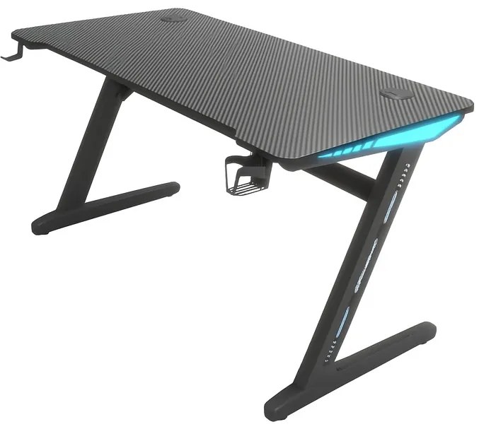 Herný stôl BG04 čierny 140 cm