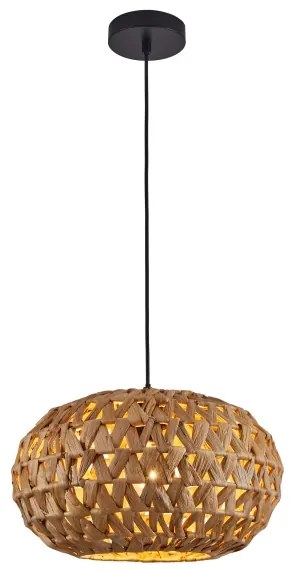 Luster na lanku HOSHI 1xE27/20W/230V pr. 38 cm konope