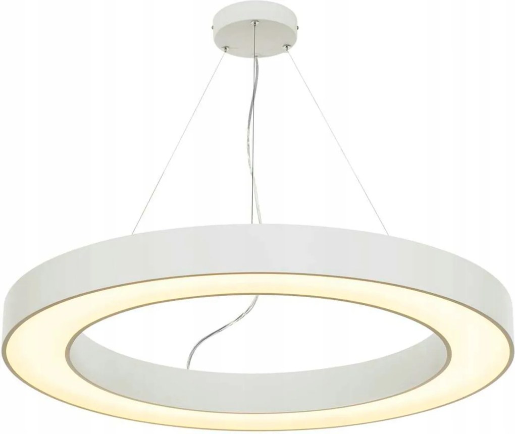 Slv Big White Medo Ring 90, závesné svietidlo, Led, biele, priemer. 90 cm, vr. ovl