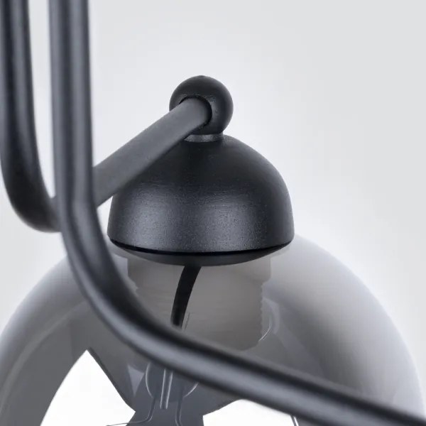 Sollux SL.1144 - Luster na tyči FILLAN 3xE27/60W/230V čierna