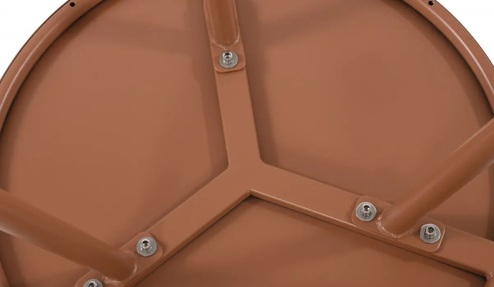 Konferenčný stolík Berea - v40 x Ø50 cm - Terracotta