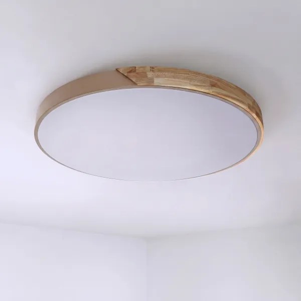 BRILAGI - LED Stmievateľné svietidlo PILANA LED/72W/230V dub/béžová pr. 80 cm + diaľkový ovládač