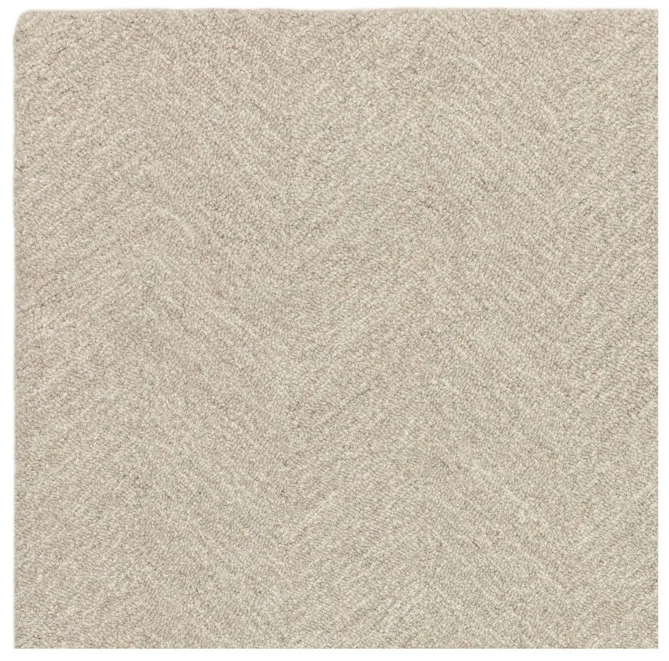 Krémový ručne tkaný koberec s prímesou vlny 120x170 cm Theodore Chevron – Asiatic Carpets