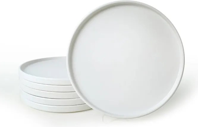 Biele keramické taniere v súprave 6 ks ø 27 cm – Hermia