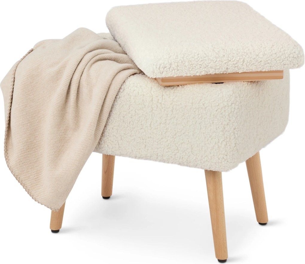 Taburetka s úložným priestorom