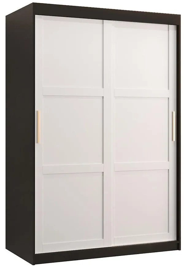 Skriňa Amiro 1 120 čierny/biely