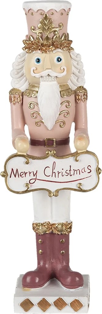Vianočné dekoratívne soška Louskáčka Merry Christmas - 9 * 7 * 22 cm