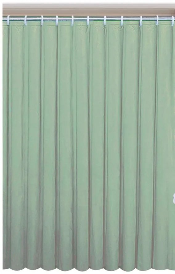 Aqualine, Záves 180x200cm,100% polyester, jednofarebný,zelená, 0201104 Z