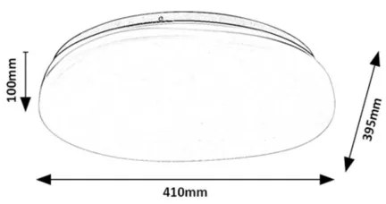 Rabalux 75053 - LED kúpeľňové stropné svietidlo CALIOPE LED/24W/230V IP44 pr. 41 cm