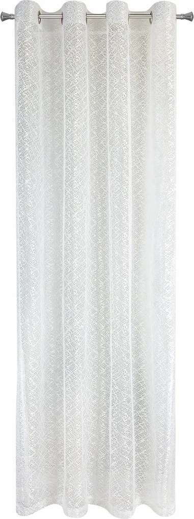 ZÁCLONA NA KRÚŽKOCH AMANDA 140X250 CM KRÉMOVÁ