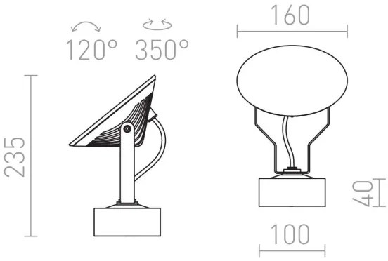 RED - Design Rendl - R11753- LED Vonkajšie nástenné svietidlo FOX LED/9W/230V IP65