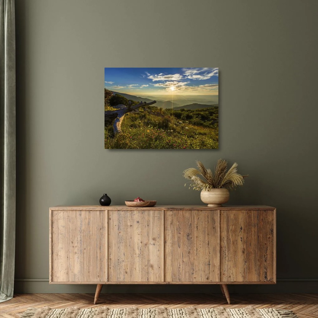 Sklenený obraz - Výhľad do okolia (70x50 cm)