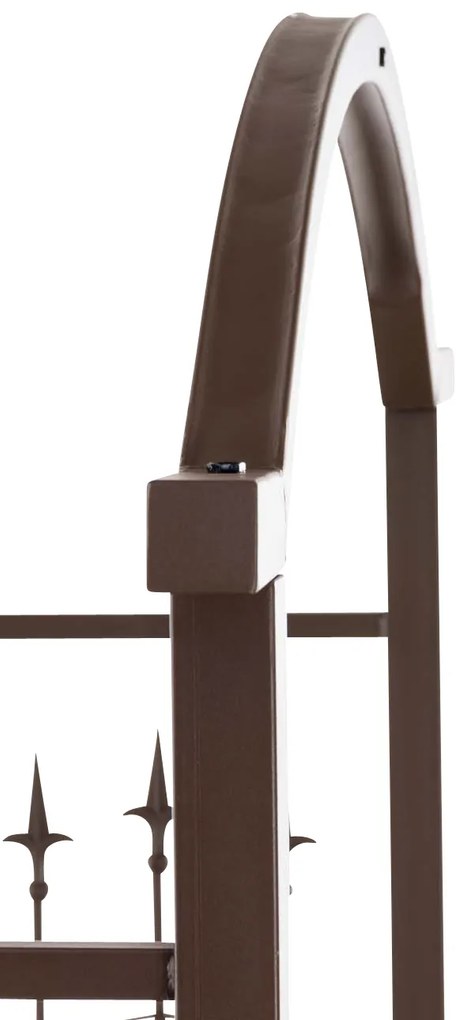 Pergola na popínavé rastliny Luxor s bránkou - Hnedá