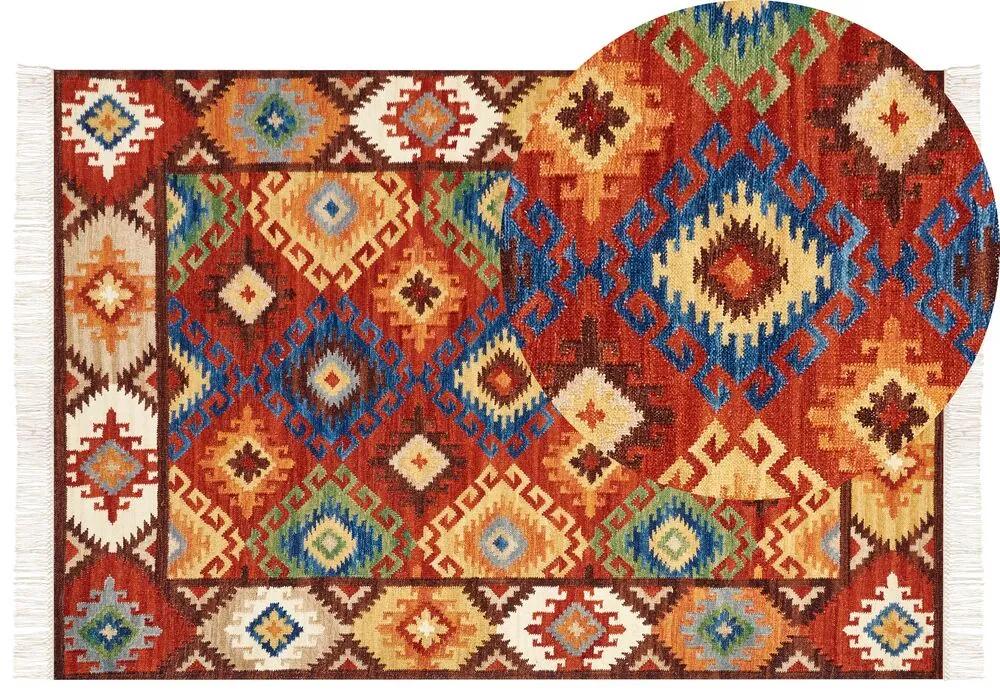 Vlnený kelímový koberec 160 x 230 cm viacfarebný ZOVUNI Beliani