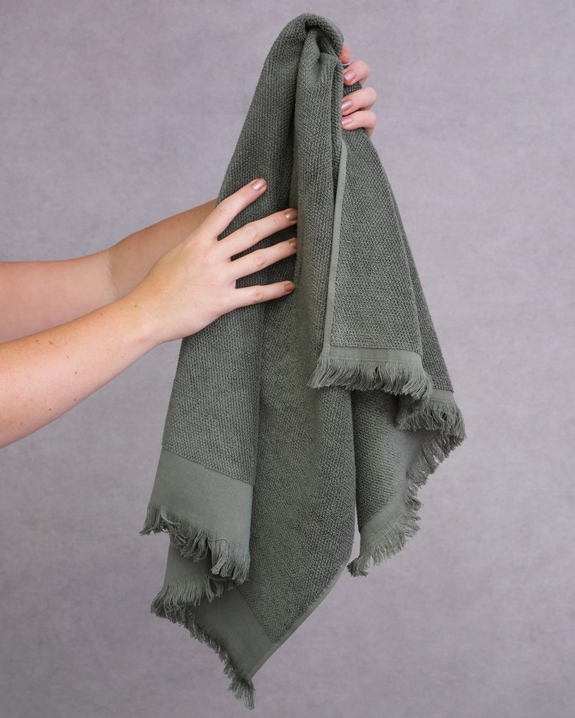 Froté uterák 30 × 50 cm - Loreta olivová