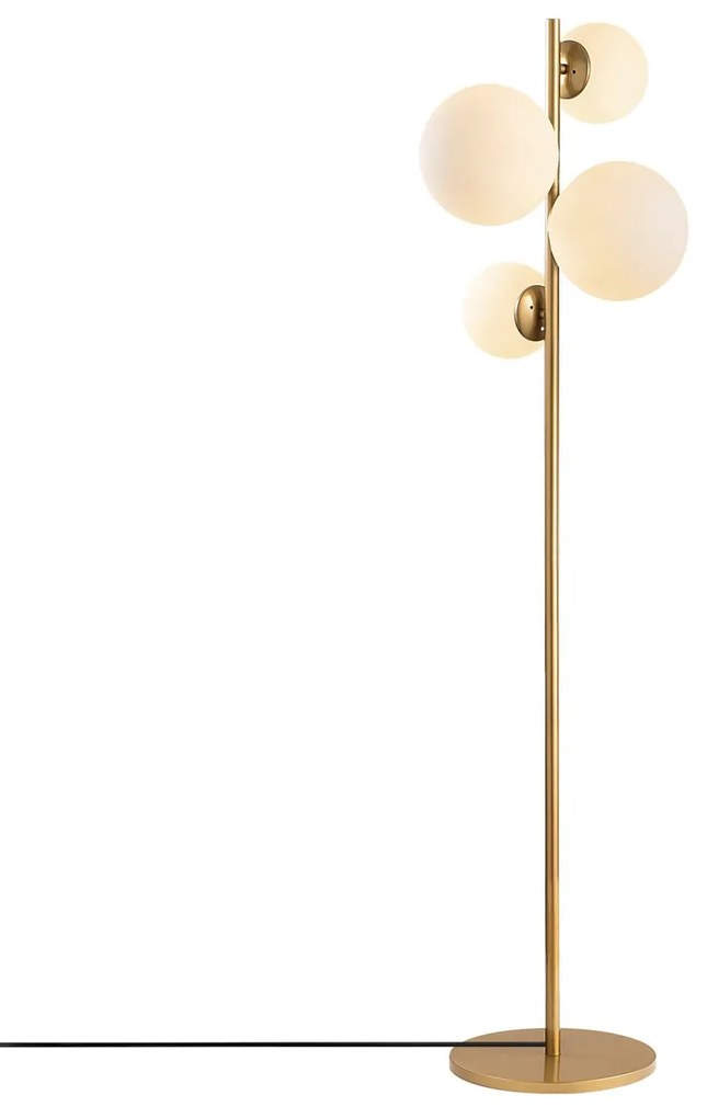 Stojací lampa Fazli zlatá