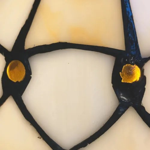 Nočná lampa Tiffany 40*Ø25 CARAMEL