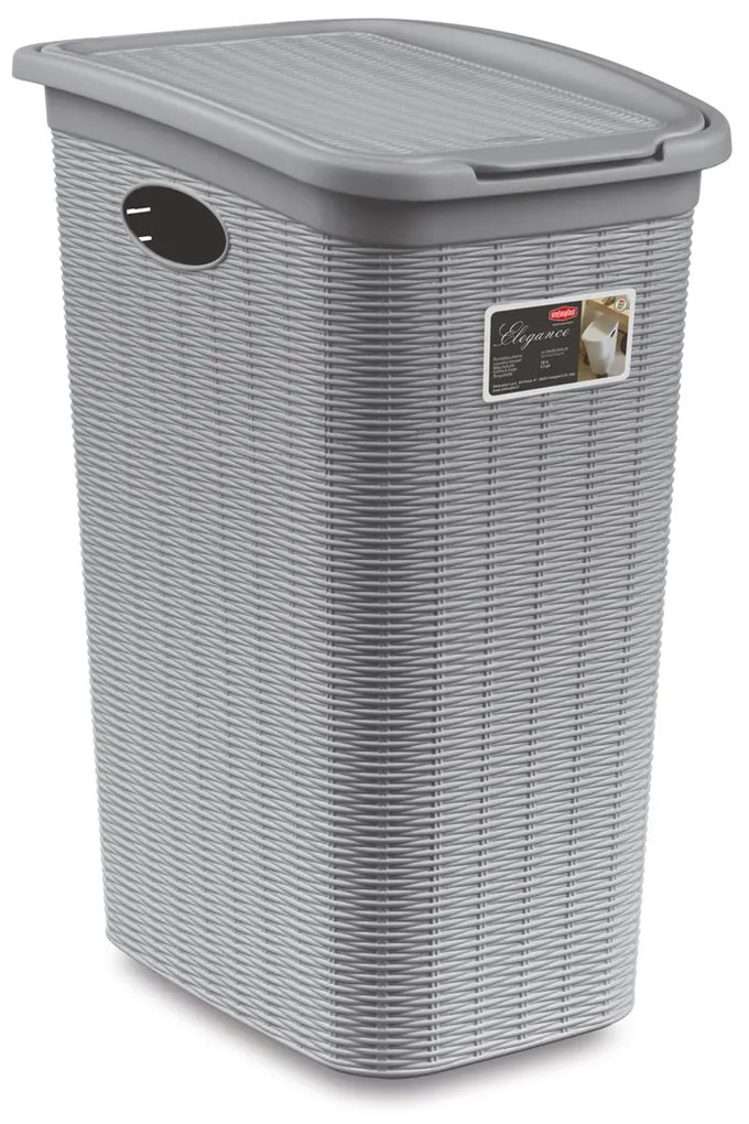 STEFANPLAST Kôš na bielizeň Elegance 36 l, šedý