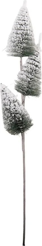 Vianočná dekorácia zápich zasneženej stromčeky - 10*7*55 cm